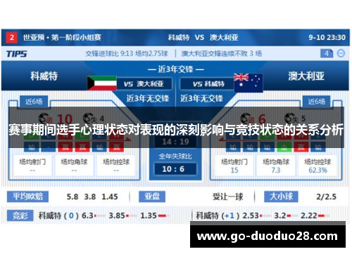 赛事期间选手心理状态对表现的深刻影响与竞技状态的关系分析